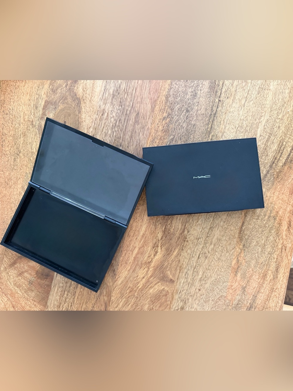 MAC Cosmetics Empty Pro Palettes Black Magnetic Makeup Cases Set of 2